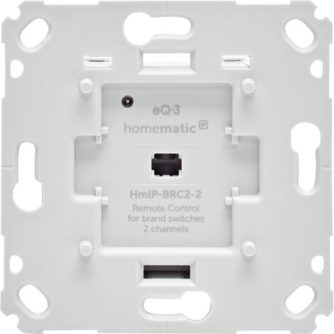 Homematic IP  Wandtaster   Homematic IP Funk Wandtaster für Markenschalter – 2-fach, 230 V