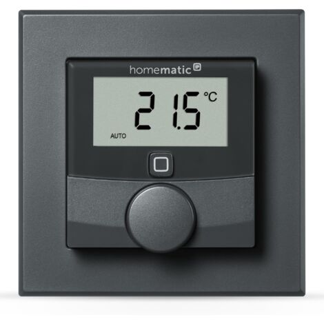 Homematic IP Wandthermostat mit Luftfeuchtigkeitssensor, anthr