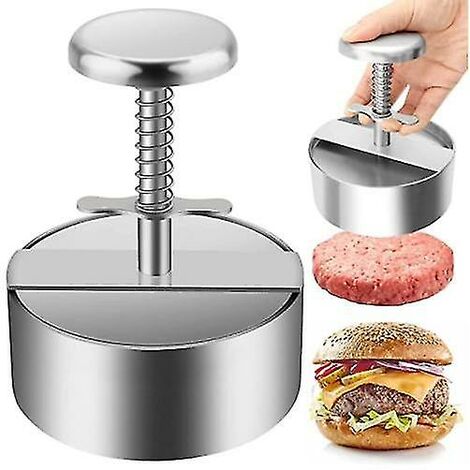 Homemiyn Presse à hamburger, presse à hamburger en acier inoxydable de qualité supérieure, machine à hamburger réglable