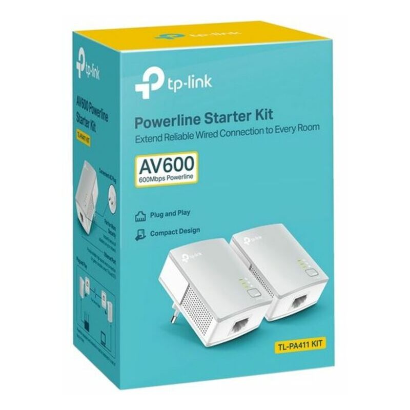 

Adaptador PLC PA411KIT 600 Mbps (2 uds) WiFi - Tp-link