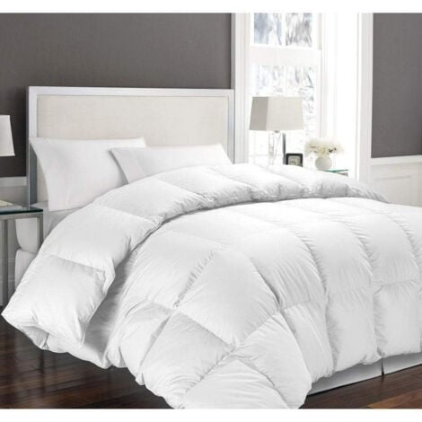 HOMEROKK PARIS HOMEROKK Couette 220 X 240 cm Blanche 450GR/M² Microfibre Douce - Qualité supérieure - (2 Place)