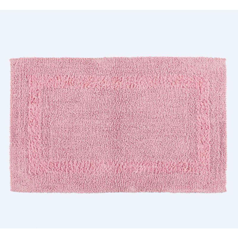 Badematte Rosa 50x80 Cm Aus 100% Baumwolle - Homescapes