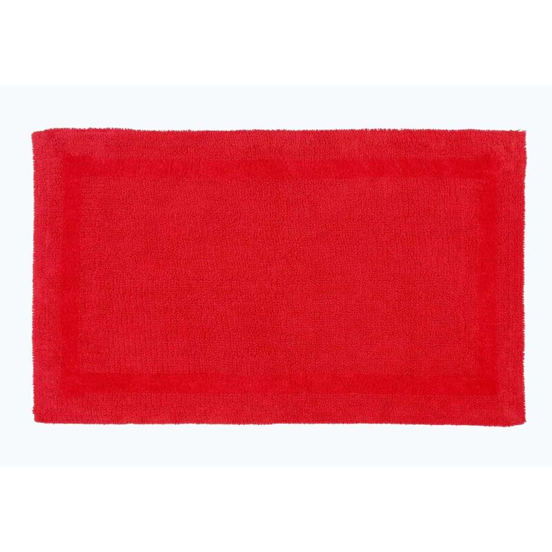 Xxl-badematte Rot 70x120 Cm Aus 100% Baumwolle - Homescapes