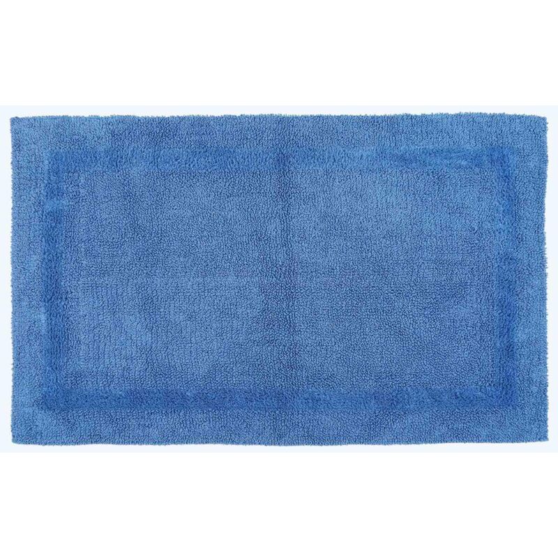 Xxl-badematte Blau 70x120 Cm Aus 100% Baumwolle - Homescapes