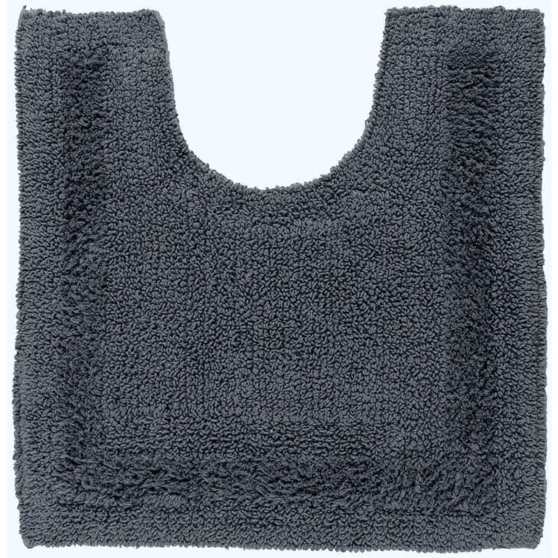 Homescapes Wc-vorleger Grau 50x55 Cm Aus 100% Baumwolle