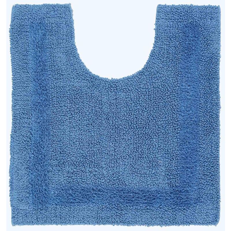 Wc-vorleger Blau 50x55 Cm Aus 100% Baumwolle - Homescapes