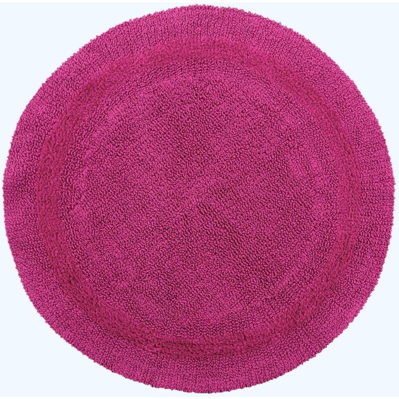 Runde Battematte Himbeer 80 Cm Aus 100% Baumwolle - Homescapes