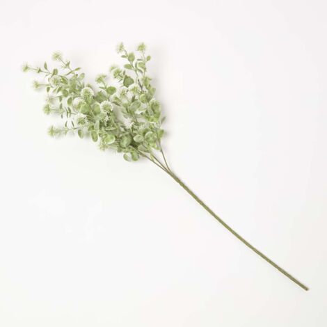 HOMESCAPES Artificial Branch with Small White Flowers, 66 cm