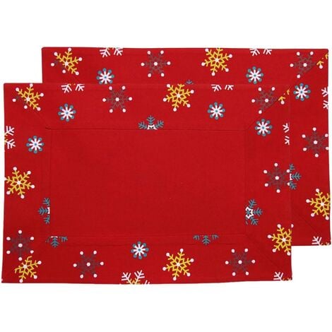 Homescapes Christmas Gold Snowflake Cotton Fabric 4 Napkins Set