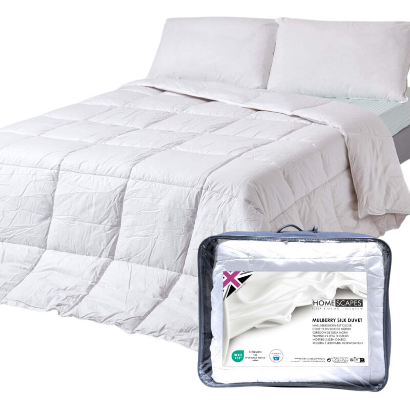 Couette été en Soie de Mûriers 4.5 tog - 260 x 220 cm - Homescapes