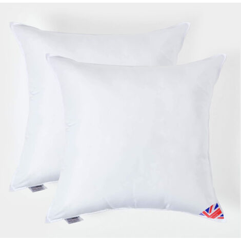HOMESCAPES Coussin de garnissage en Microfibre, 80 x 80 cm - Lot de 2