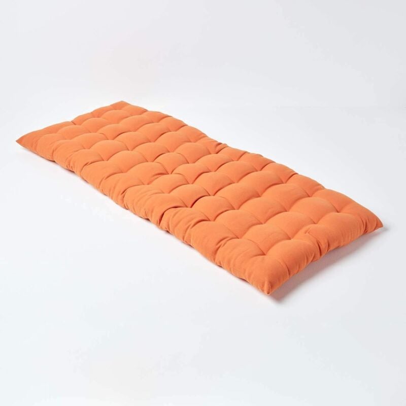 Homescapes - Coussin pour banc de jardin 2 places, Terracotta