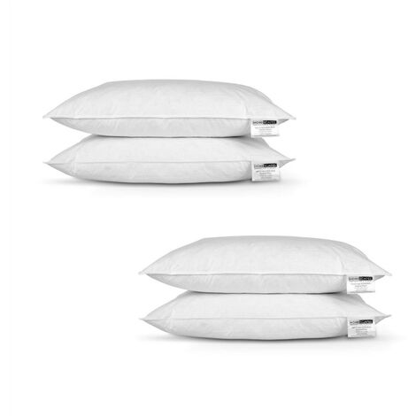 HOMESCAPES Duck Feather Pillow x 4 - White