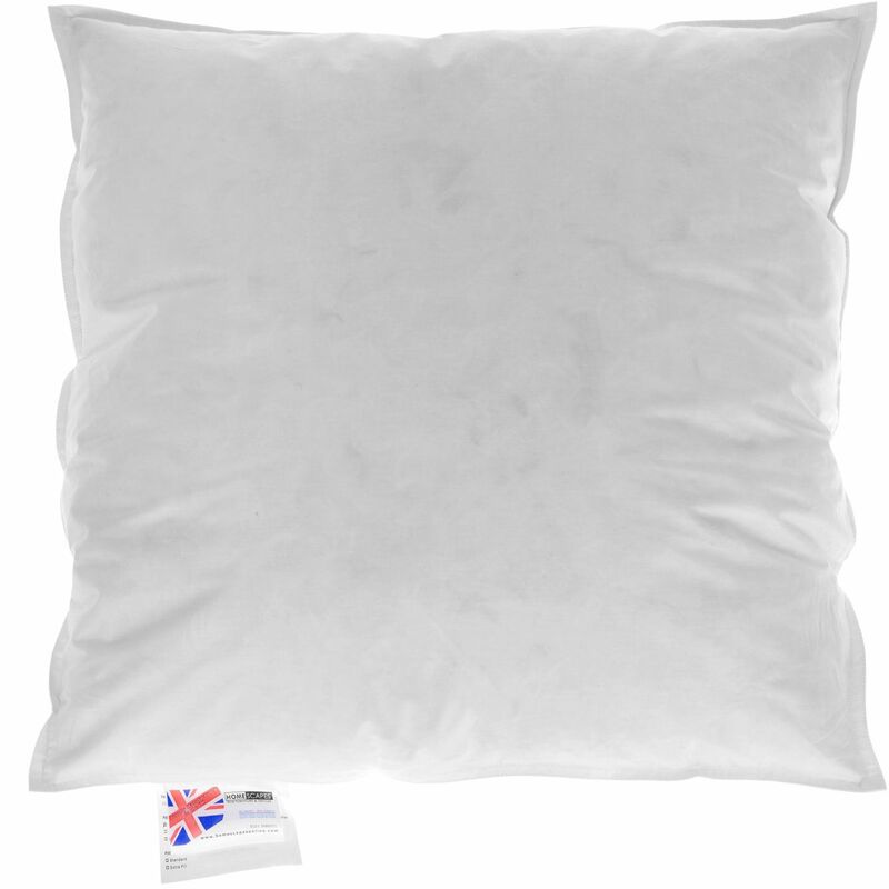 Goose Feather & Down Cushion Pad Inner Insert Filler 55 x 55 cm (22 x 22') - Homescapes