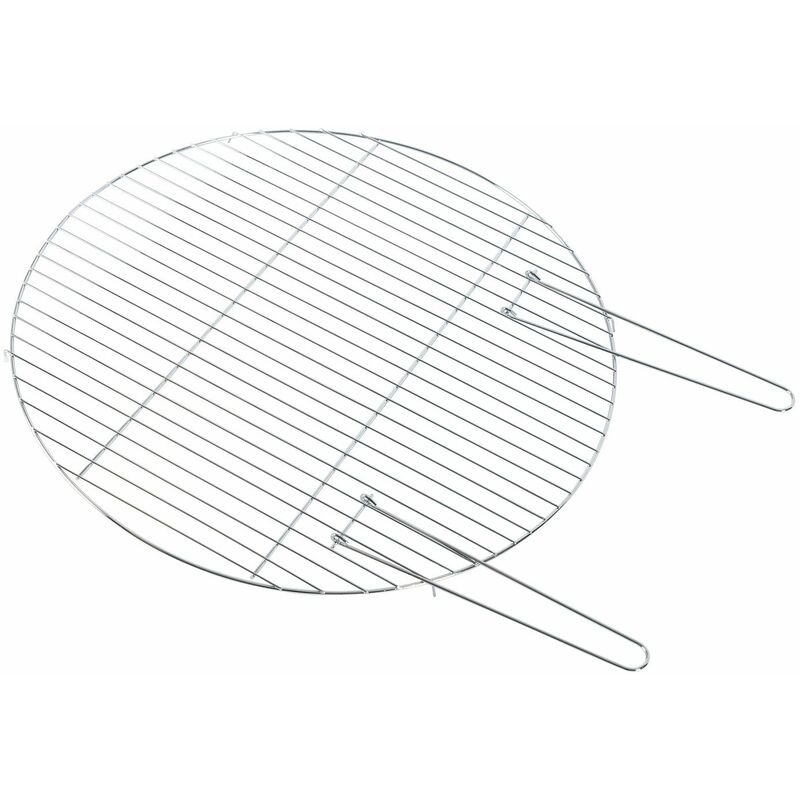 Homescapes - Grille de barbecue 60 cm de diamètre - Chrome