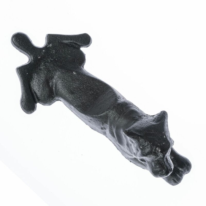 Heavyweight Cast Iron Dog Door Stop - Homescapes
