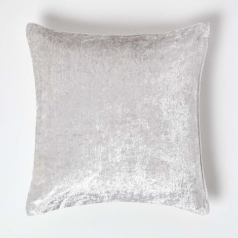 HOMESCAPES Housse de coussin Jacquard à motifs géométriques Champagne - 45 x 45 cm