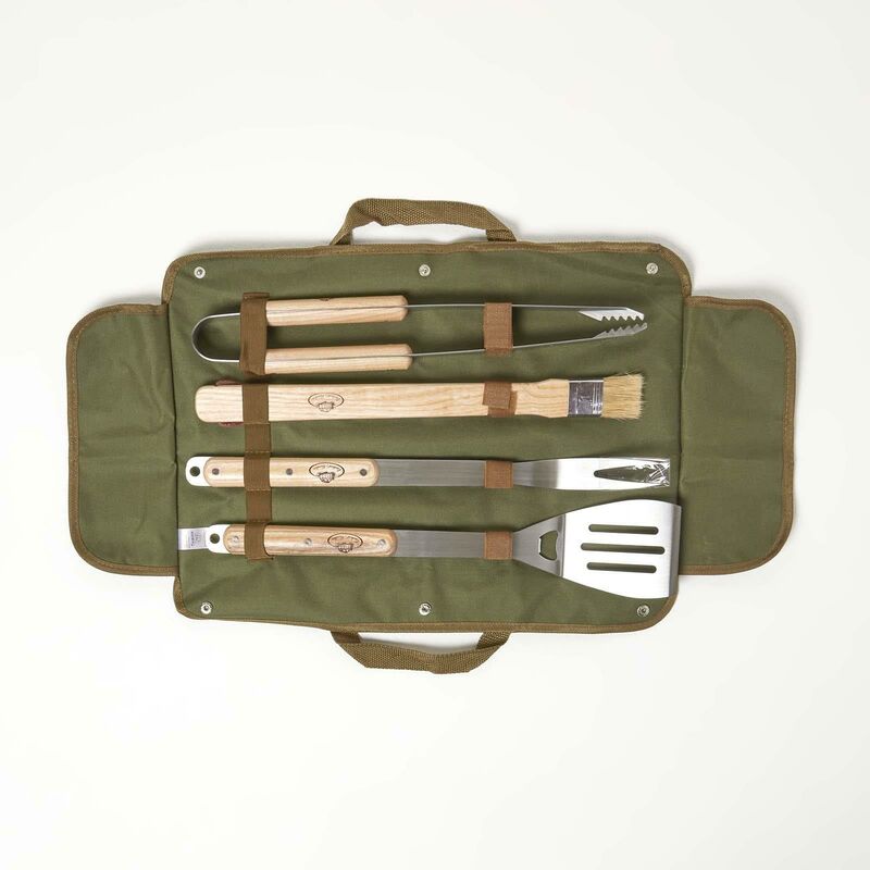 Homescapes - Kit ustensiles barbecue en toile