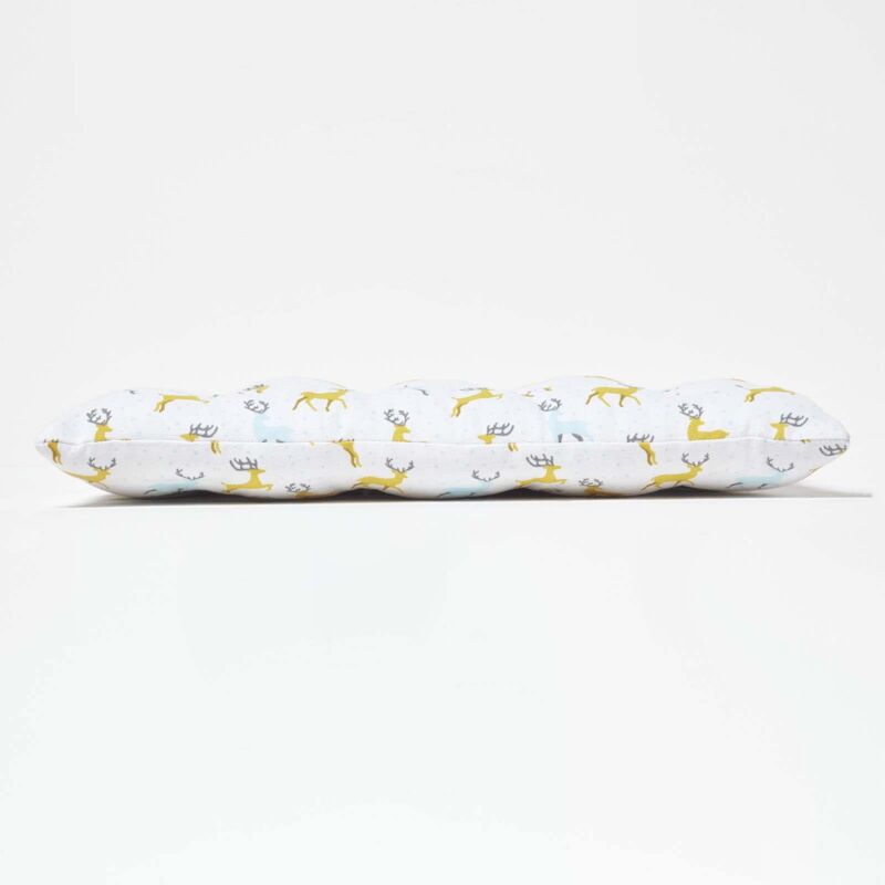 Homescapes - Lot de 4 Galettes de chaise Noël Cerfs Majestueux en coton