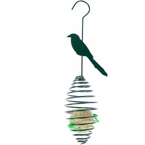 Homescapes Mangeoire à oiseaux ovale à suspendre avec boule de graisse
