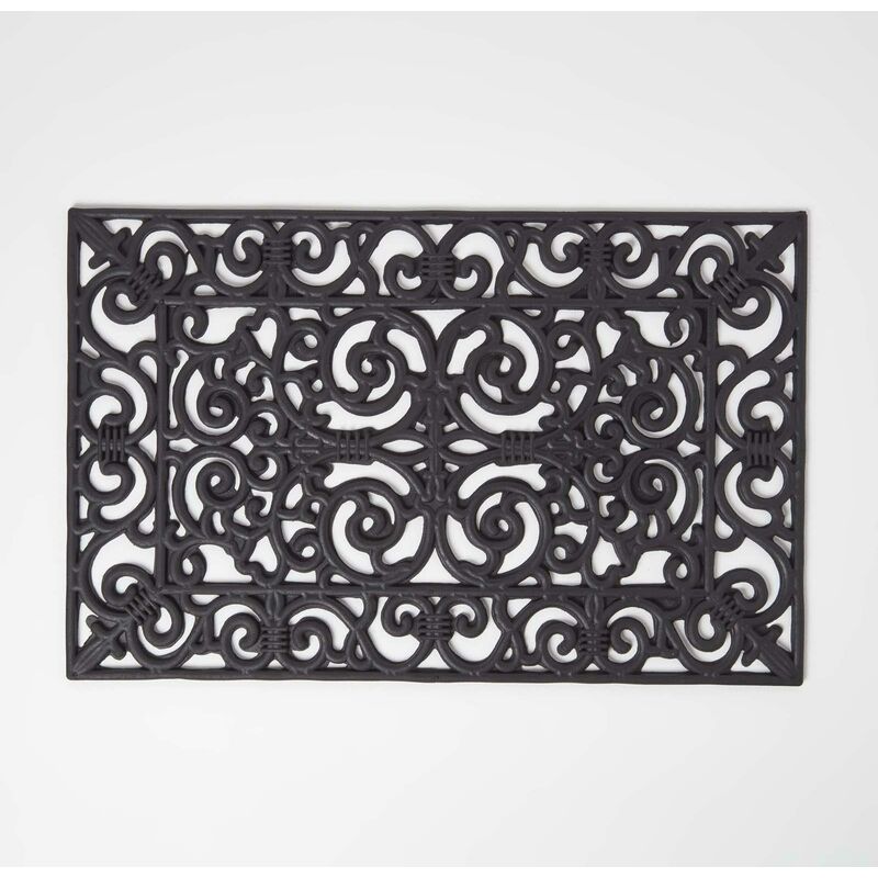 Paillasson tapis d'extérieur en caoutchouc ajouré, 70 x 45 cm - Homescapes