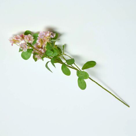 HOMESCAPES Pink Mira Blossom Flower Single Stem 77 cm