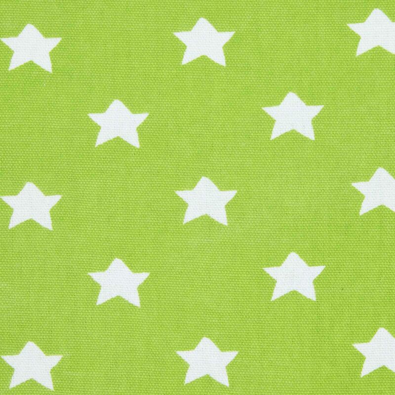 Pure Cotton Stars Green Fabric 150cm Wide - Homescapes