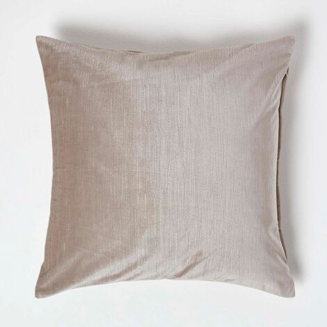 HOMESCAPES Samtkissen champagner 45 x 45 cm