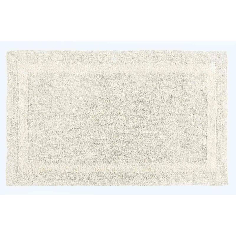Grand tapis de bain en coton, 70 x 120 cm – Crème - Homescapes