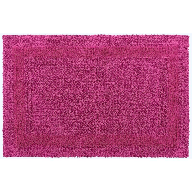 Grand tapis de bain en coton, 70 x 120 cm – Framboise - Homescapes