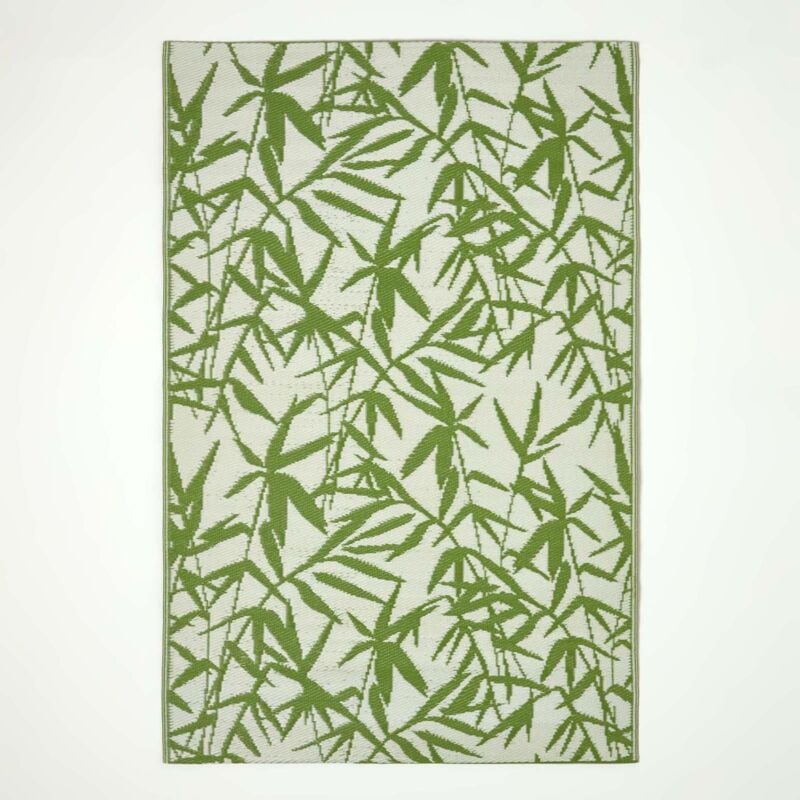 Homescapes - Tapis d'extérieur bambou vert Zena 150 x 240 cm - Vert