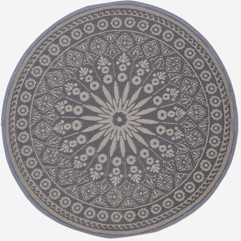 Homescapes - Tapis d'extérieur rond à motif Mandala, 170 cm