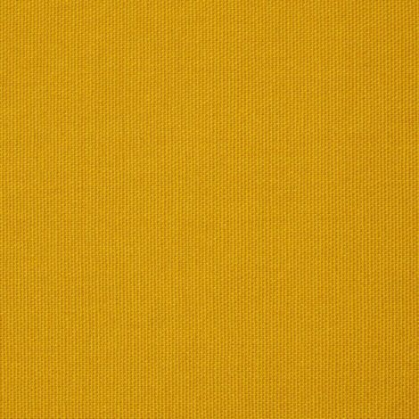 HOMESCAPES Tissu en coton uni Jaune moutarde