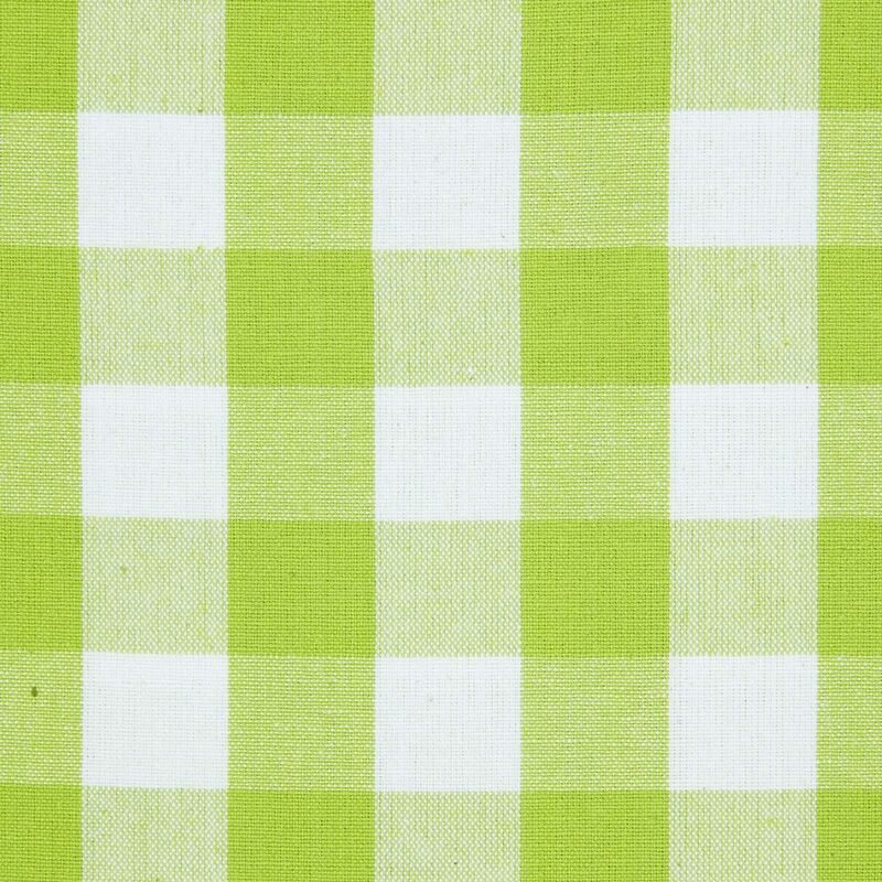 Homescapes - Tissu à grands carreaux vichy Vert 100% coton - Vert