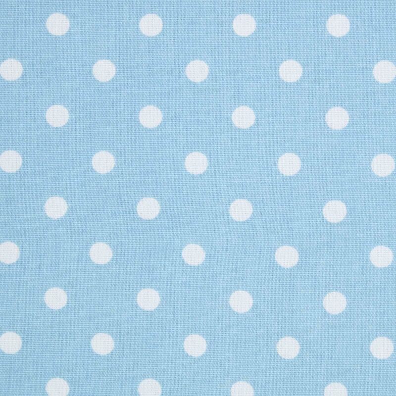 Homescapes - Tissu Pois Polka Bleu 100% coton - Bleu