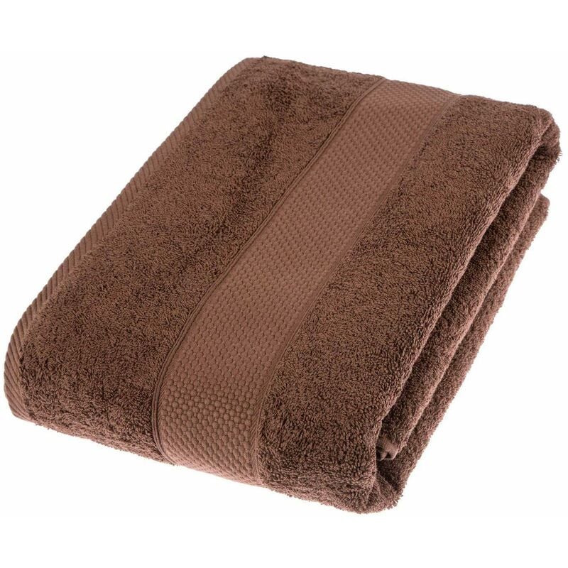 HOMESCAPES Turkish Cotton Chocolate Bath Sheet