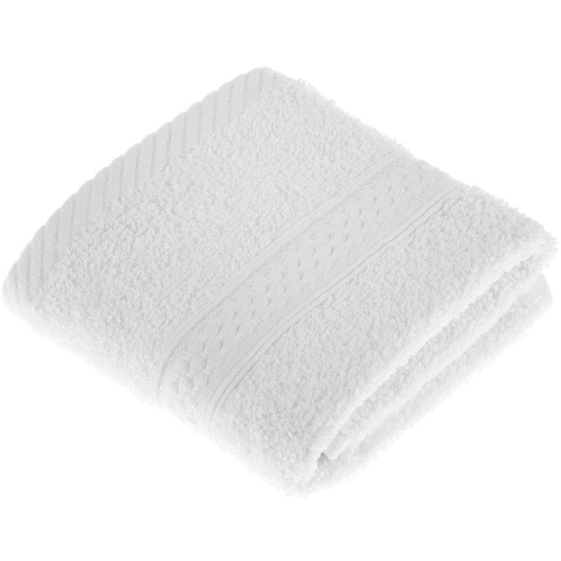 Turkish Cotton White Face Cloth - White - Homescapes