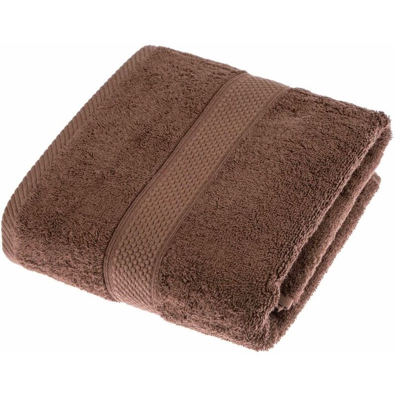 Turkish Cotton Chocolate Bath Towel - Homescapes