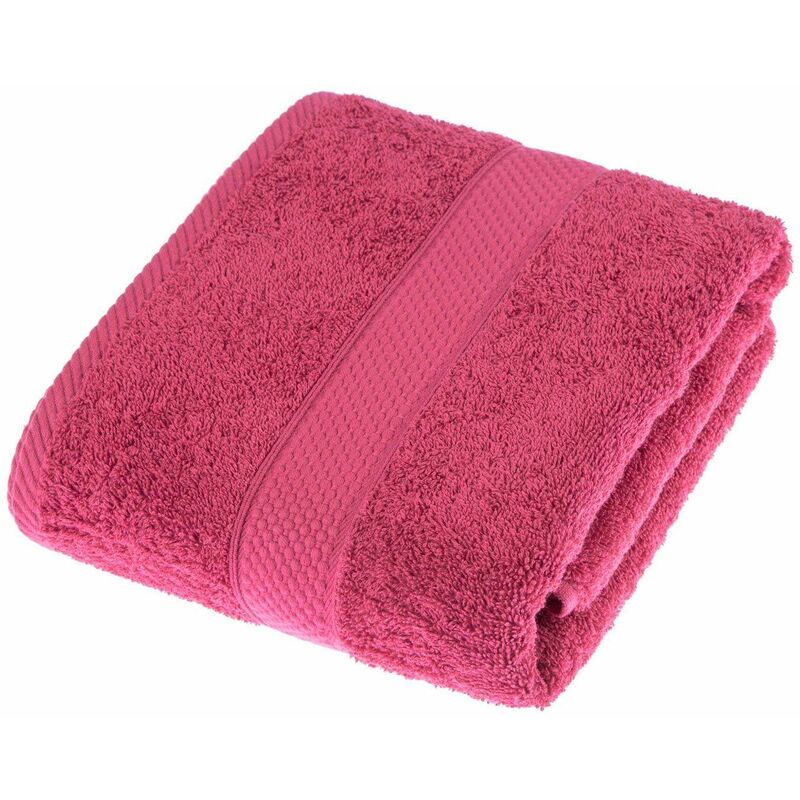 HOMESCAPES Turkish Cotton Raspberry Bath Towel