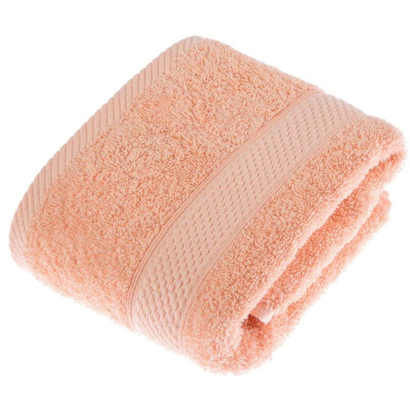 HOMESCAPES Turkish Cotton Peach Hand Towel