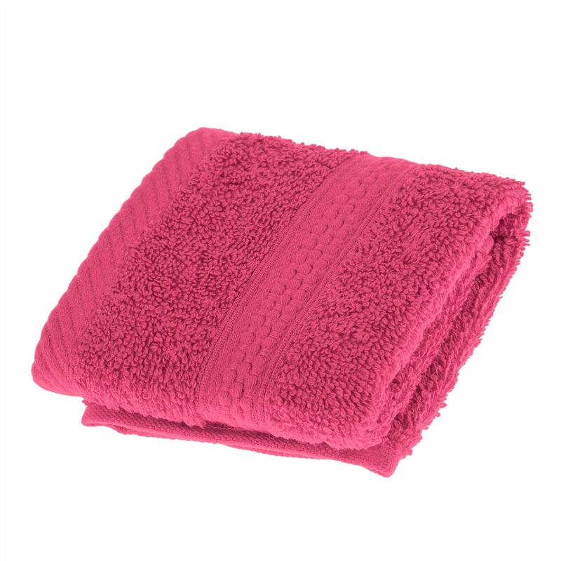 Turkish Cotton Raspberry Face Cloth - Homescapes