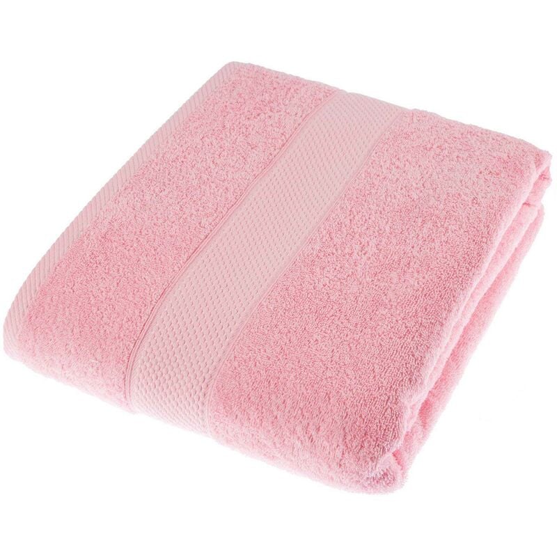 HOMESCAPES Turkish Cotton Pink Jumbo Towel