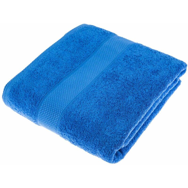 Turkish Cotton Royal Blue Jumbo Towel - Homescapes