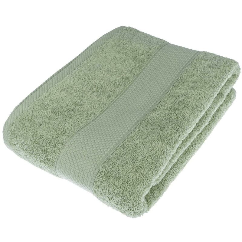 Turkish Cotton Sage Green Bath Sheet - Homescapes