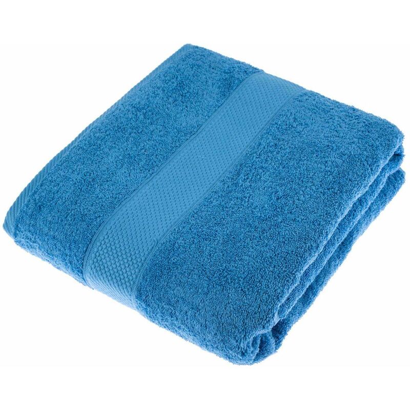 Turkish Cotton Cobalt Blue Jumbo Towel - Homescapes