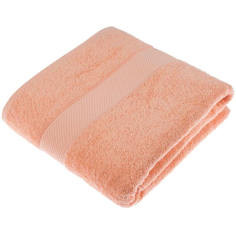 HOMESCAPES Turkish Cotton Peach Jumbo Towel