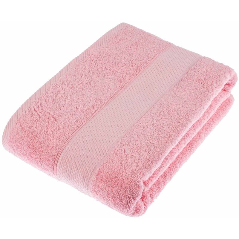 HOMESCAPES Turkish Cotton Pink Bath Sheet