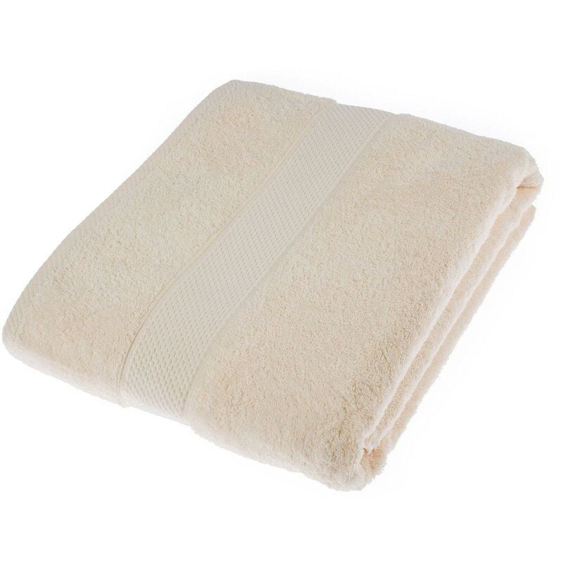 Turkish Cotton Cream Jumbo Towel - Homescapes