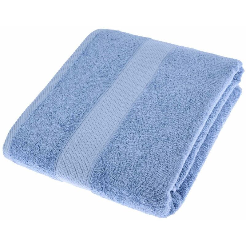 Turkish Cotton Light Blue Jumbo Towel - Light Blue - Homescapes