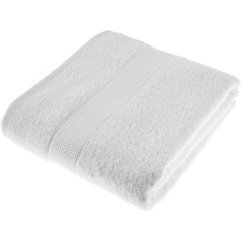 HOMESCAPES Turkish Cotton White Jumbo Towel